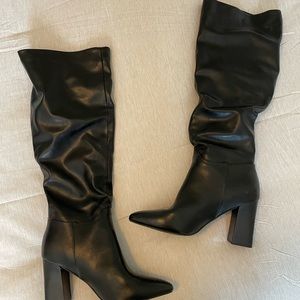 Madden Girl knee high black boots